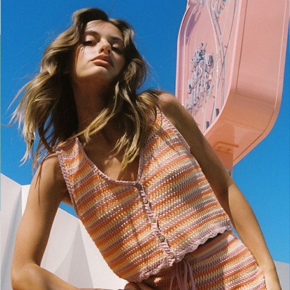 Ghanda Crochet Vest - NWT M